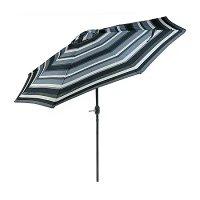 Asstd National Brand Sunnydaze 9-foot Patio Umbrella With Push Button Tilt In Gray