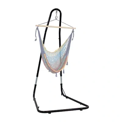 Asstd National Brand Sunnydaze Adjustable Hammock Chair Stand In Black
