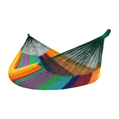 Asstd National Brand Sunnydaze Handwoven Thick-cord Mayan Hammock In Multi