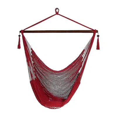 Asstd National Brand Sunnydaze Hanging Caribbean Hammock Chair In Brown