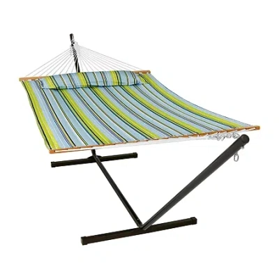 Asstd National Brand Sunnydaze Patio Collection Hammock In Blue
