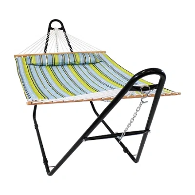 Asstd National Brand Sunnydaze Patio Collection Hammock In Blue