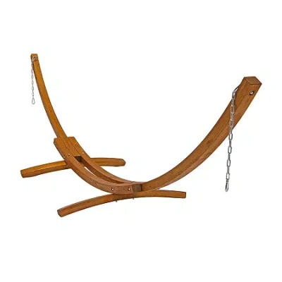 Asstd National Brand Sunnydaze Patio Collection Hammock Stand In Brown