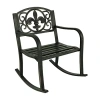 Asstd National Brand Sunnydaze Patio Collection Rocking Chair In Black