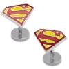 Asstd National Brand Superman Cufflinks In Red