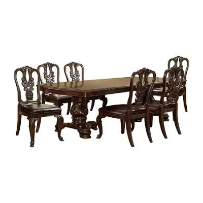 Asstd National Brand Sybil Dining And Kitchen Collection 7-pc. Rectangular Dining Set In Brown
