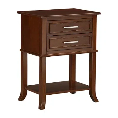 Asstd National Brand Sydney 2-drawer End Table In Brown