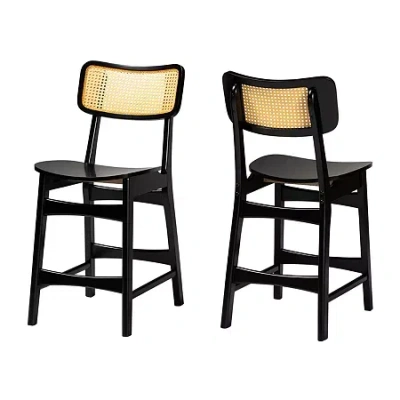 Asstd National Brand Tafari 2-pc. Counter Height Bar Stool In Brown