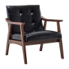 Asstd National Brand Take A Seat Natalie Arm Chair In Black