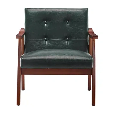 Asstd National Brand Take A Seat Natalie Arm Chair In Green