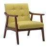 Asstd National Brand Take A Seat Natalie Arm Chair In Yellow