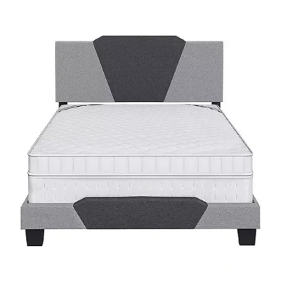 Asstd National Brand Tallulah Wooden Platform Bed In Gray