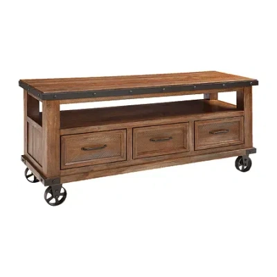 Asstd National Brand Taos Tv Console In Brown