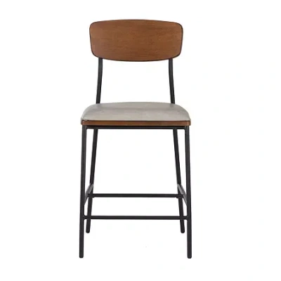Asstd National Brand Taplin Counter Height Bar Stool In White