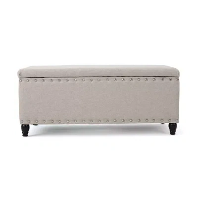 Asstd National Brand Tatiana Storage Ottoman In Sand