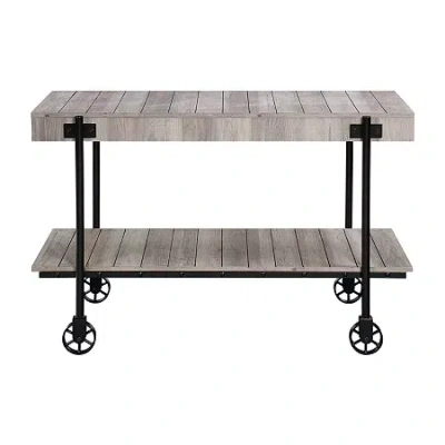 Asstd National Brand Tempe Storage Console Table In White