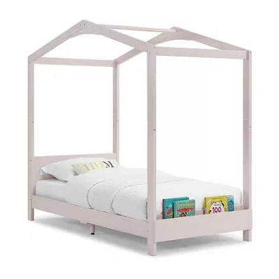 Asstd National Brand The Poppy House Kids Twin Canopy Bed In Pink