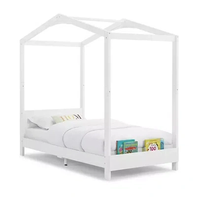 Asstd National Brand The Poppy House Kids Twin Canopy Bed In White