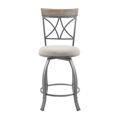 Asstd National Brand Thornridge Counter Height Swivel Bar Stool In Gray