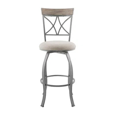 Asstd National Brand Thornridge Swivel Bar Stool In Gray