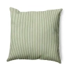 Asstd National Brand Ticking Stripe Square Throw Pillow In Green