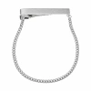 Asstd National Brand Tie Bar With Tie Chain In Silver