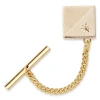 Asstd National Brand Tie Tack With Contrasting Finish And Diamond Accent In Yellow