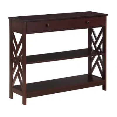 Asstd National Brand Titan 1-drawer Console Table In Brown