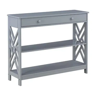 Asstd National Brand Titan 1-drawer Console Table In Gray