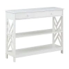 Asstd National Brand Titan 1-drawer Console Table In White