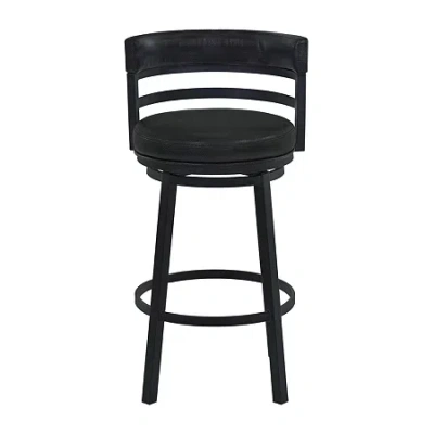 Asstd National Brand Titana Counter Height Swivel Bar Stool In Black