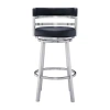 Asstd National Brand Titana Counter Height Swivel Bar Stool In Black