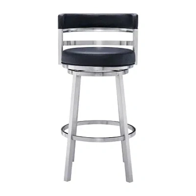 Asstd National Brand Titana Swivel Bar Stool In Black