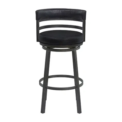 Asstd National Brand Titana Swivel Bar Stool In Black