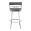 Asstd National Brand Titana Swivel Bar Stool In Gray