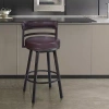 Asstd National Brand Titana Upholstered Bar Stool In Brown
