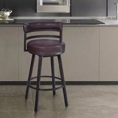 Asstd National Brand Titana Upholstered Bar Stool In Brown