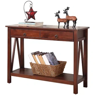 Asstd National Brand Titian Console Table In Brown