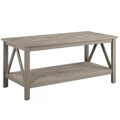 Asstd National Brand Titian Rectangular Coffee Table In Gray