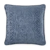 Asstd National Brand Tonal Feather Filled Medalion Square Throw Pillow In Blue