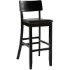 Asstd National Brand Torino Counter-height Barstool In Black