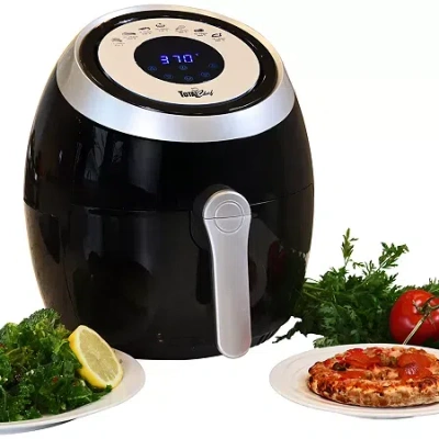 Asstd National Brand Total Chef Electric Air Fryer- 7 Cooking Presets- Digital Touch Controls In Black