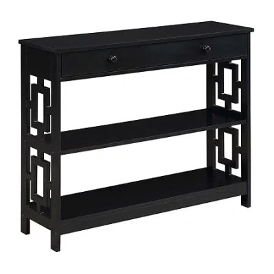 Asstd National Brand Town Square 1-drawer Console Table In Black