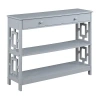 Asstd National Brand Town Square 1-drawer Console Table In Gray