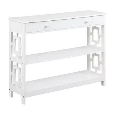 Asstd National Brand Town Square 1-drawer Console Table In White