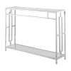 Asstd National Brand Town Square Chrome Console Table In Silver