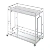Asstd National Brand Town Square Faux Marble-top Kitchen Cart In White