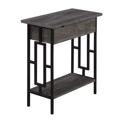 Asstd National Brand Town Square Living Room Collection End Table In Gray
