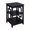 Asstd National Brand Town Square Living Room Collection Storage Console Table In Black