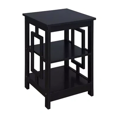 Asstd National Brand Town Square Living Room Collection Storage Console Table In Black